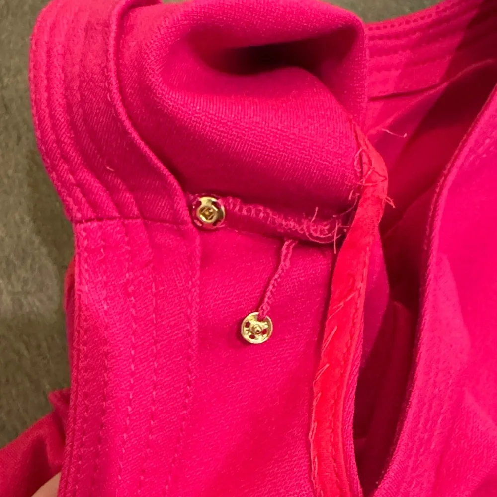 Kate Spade Pink Scallop Fit & Flare Dress Small Open Back Cocktail Mini